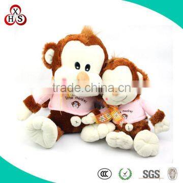 high quality soft stuffed toys lovely plush monkey for valentines day