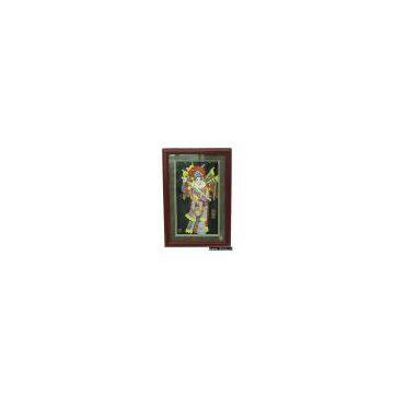 Peking Opera Character Framed Art Carving Decoration