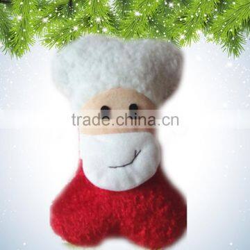 Hot selling Christmas Santa Claus Pet Plush Dog Toy