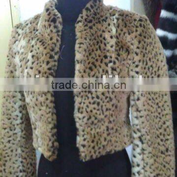 leopard faux fur coats