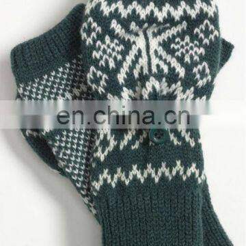 fashional pretty elegant warm soft cozy popular jacquard knit glove