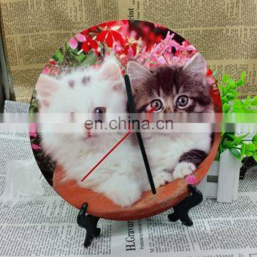 Hot sale personalized MDF 20cm round Wall Clock dial