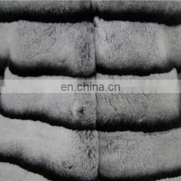 Wholesale New Long Style Womens Winter Fur Coat Whole Skin Real Rex Rabbit Silver Fur Coats With Hood photo-5