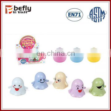 Cute 5 colors mix plastic wind up toy ghost