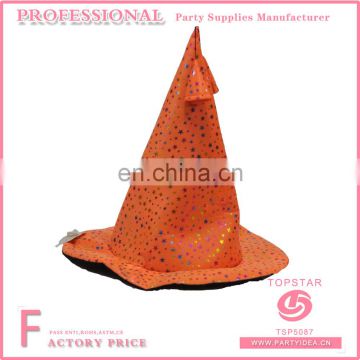 Orange sims 3 silhouette witch hat flashing star pattern decorated for festival