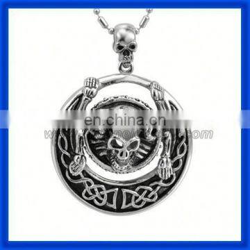 2014 Men's Special Design China Gothic skul pendant in stainless steel jewelry