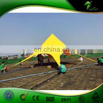Diameter Outdoor Promotion Yellow Star Shaped Wedding Tent