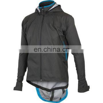 Black Waterproof Cycling Raining Jacket