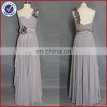 belt flower new prom dress long fashion party dress2014