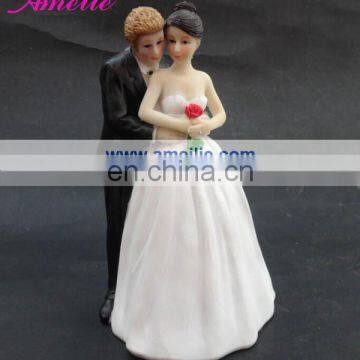 A07404 Bride Groom Resin Cake Topper For Wedding