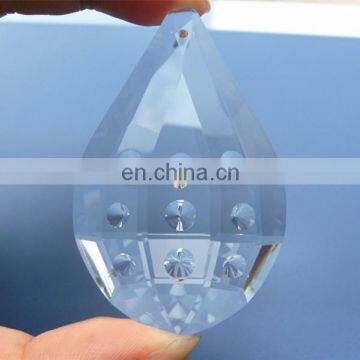 63mm 76mm pear crystal pendant chandelier trimmings, crystal parts for wedding & home decoration