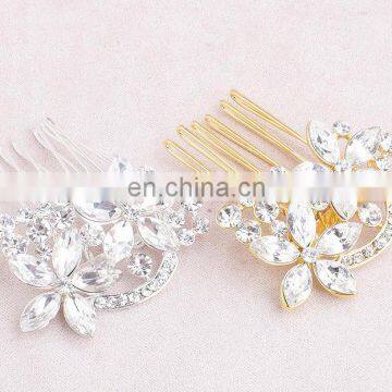 Rhinestone hair combs for wedding decoration