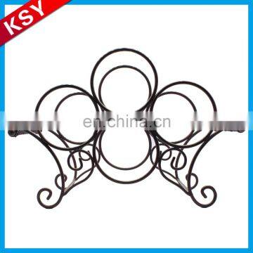 Newest Superior Quality Factory Wholesale Metal Red Rack Wine Holder For Kitchen