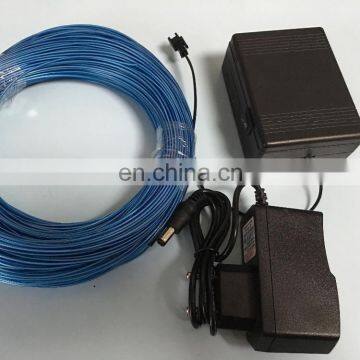 high quality 50m blue EL Wire 4mm roll with SM connector