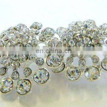 2013 new rhinestone hair flower embellishment garment accessory button