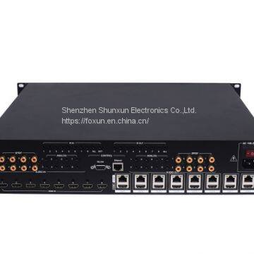 8x8 HDBaseT Матрица 70 м, поддерживающая POC, с IP-контролем, RS232-контролем