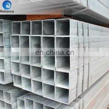 Black Square Steel Pipe / Construction Section Square Tube 100*100