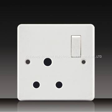 10A 250V push button wall switch socket Digit Telephone Socket with Data Socket