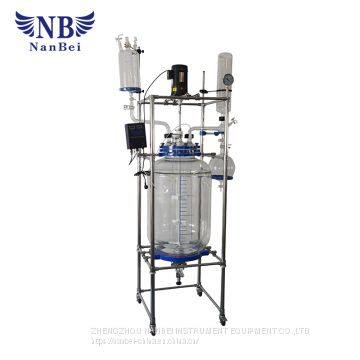 Single Layer Glass Reactor with 10L 200L