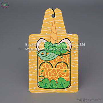 Bottle Style Double-sided Printing Flower Scented Car Air Freshener OEM Air Freshener Hanging for Many Places photo-3