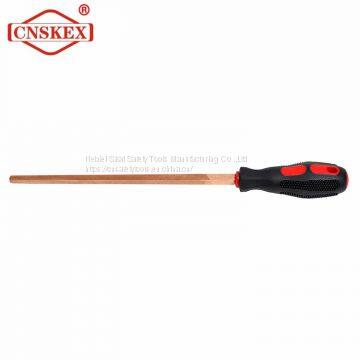 Anti-explosion square file beryllium copper dressing tool 250mm