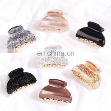 Glitter Colorful Girls Hairpins Crab Hair Claw Clamp Women Barrettes Scrub Hair Clips Hairgrip Hair Accessories Headwear photo-2