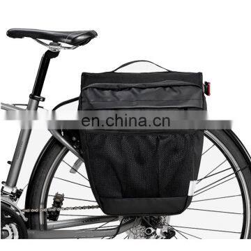 Polyester Travel  Bicycle Bag Double Pannier Hanging seat Bike saddle Bag