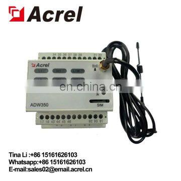 Acrel ADW350 series 5G base station 3 channels DC circuits din rail power meter with external CT