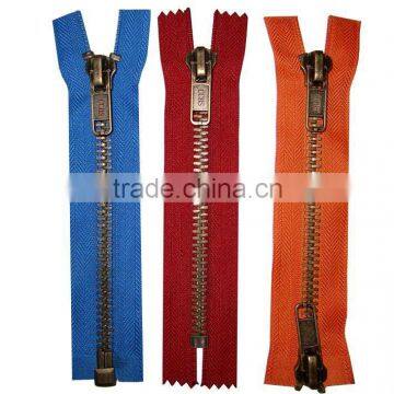 Brand New #8 High Quality brass Metal Zipper