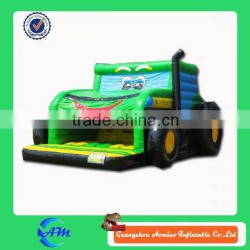 customized inflatable tractor inflatable bulldozer inflatable bouncy castle for sale