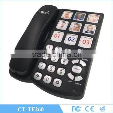 good performance corded big picture telephone with big button