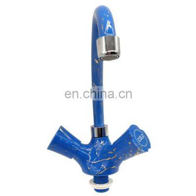 Double Handles Pull Down Kitchen Faucet Water Tap Kitchen Mixer Faucet photo-5