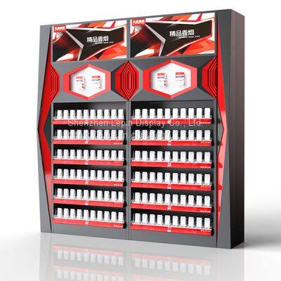 Lepin New Supermarket All-steel Smoke Cabinet Display Cabinet Convenience Store Cigarette Rack Cashier Counter Tobacco and Wine Cabinet Combination