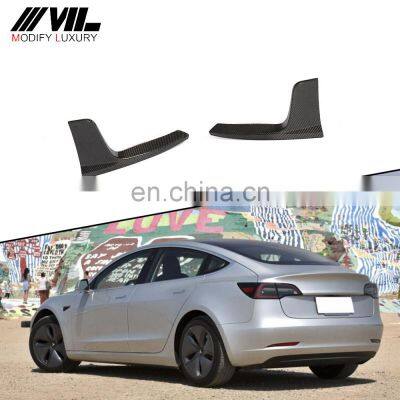 Carbon Fiber Rear Bumper Splitter for Tesla Model 3 Sedan 4-Door 2016-2019