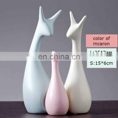 Nordic Crafts Jingdezhen Ceramic TV Cabinet European Creative Home Gift Decoration