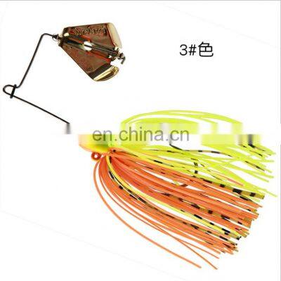 Spinner bait metal fishing lure Buzzbait chatter bait wobbler isca artificial rubber skirt for bass pike walleye