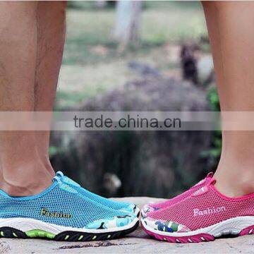 Rubber Sole Comfortable Breathable Summer Mesh Women Men Beach Shoes photo-3