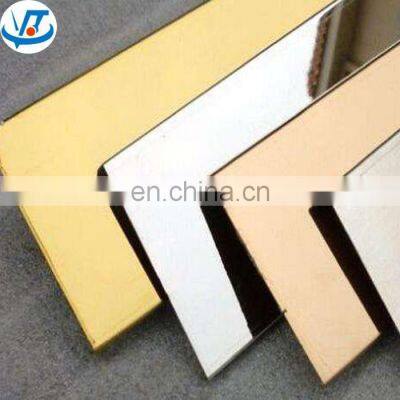 316 stainless steel plate 1mm thk, stainless steel decorative sheet ,golden color SS steel sheet