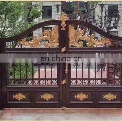 Beauty Design Auto Electric Wrought Iron Gate Decor Front Door Security Gate