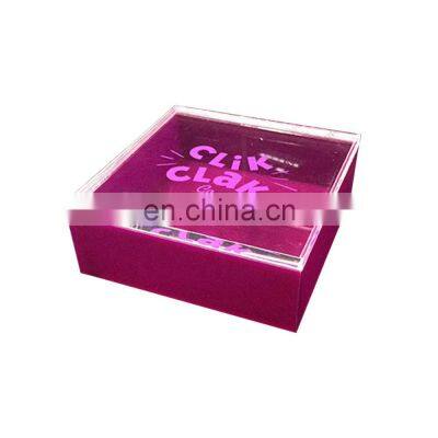 Custom Acrylic Gift Packaging Box Acrylic Display Box with Lid