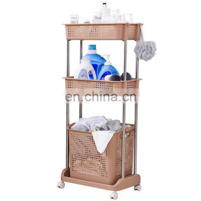 2020 new arrival  large laundry basket high quality 3 tier laundry basket taizhou clothes laundry basket