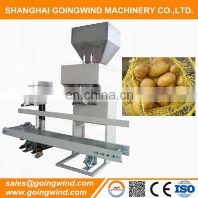 Semi automatic potato packer 10kg potatoes packer weigher good price for sale