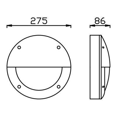 Round Bulkhead Wall Light DLWW-LED-034 photo-5