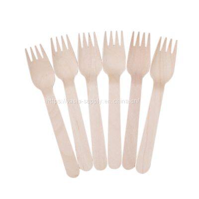 16cm Wooden Knife Fork and Spoon Natural biodegradable bulk birch wood Cutlery