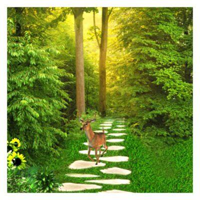 Green Color Forest Wall Mural 3D 5D 8D 16D Embossed Wall Decoration For Home Tv Background Drop Ship