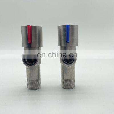 Stainless Steel Water Control Valve Multi Function Thread Bathroom Angle Valve Triangle