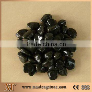 Black Pebble Stones, Tumbled and Washed, Yixian Black Granite Pebble & Gravel