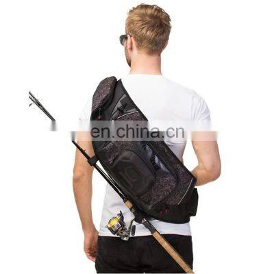 Fishing Tackle Storage Bag Customized Logo Cross Body Sling Waterproof Fishing Tackle Bag For Men