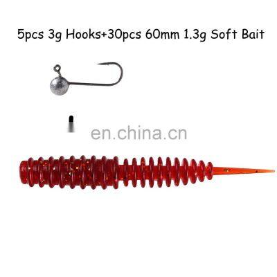 JOHNCOO 60mm 1.3g Bait Soft Lure Swim Bait Lure Fishing Silicon Saltwater Swimbait photo-4