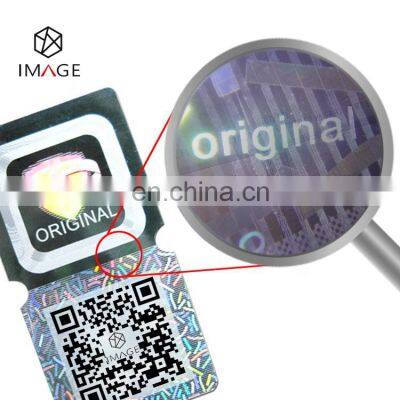 3D Dynamic Holographic Security Anti Fake Label With Printed QR Code photo-2